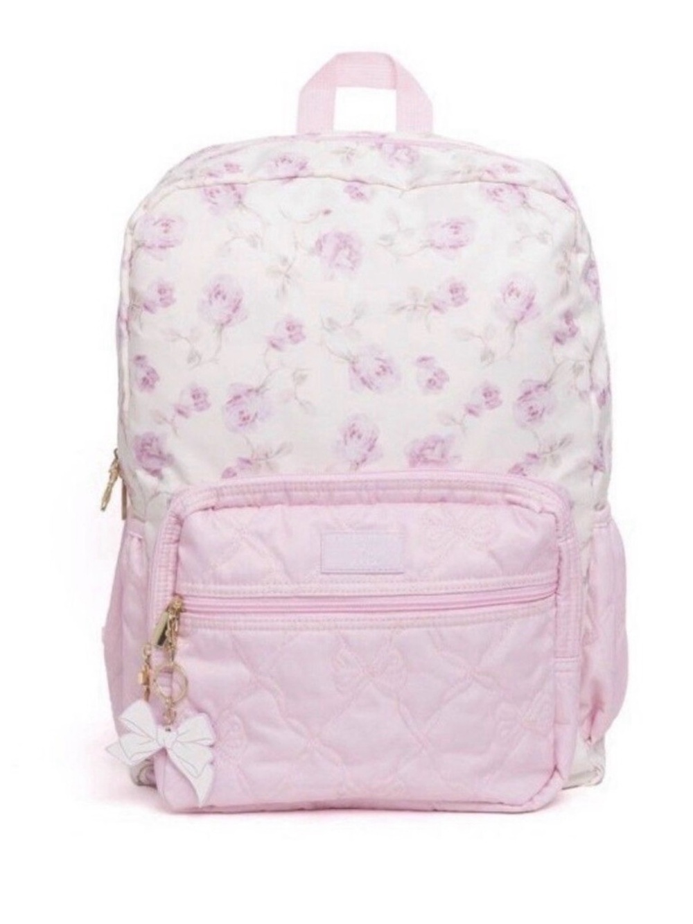 LoveShackFancy Pink Floral Quilted Backpack X Target Collab